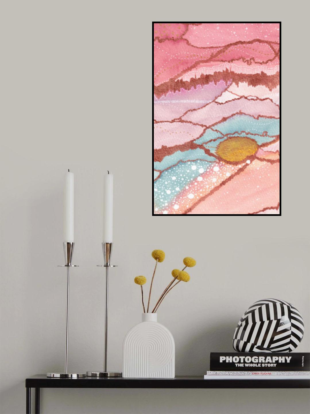 Rose Sunset Poster och Canvastavla