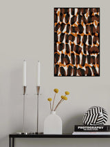 Brown Orange Brush Strokes Poster och Canvastavla