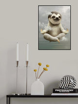 sloth meditating Poster och Canvastavla
