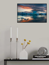 jokulsarlon glacier lagoon Poster och Canvastavla