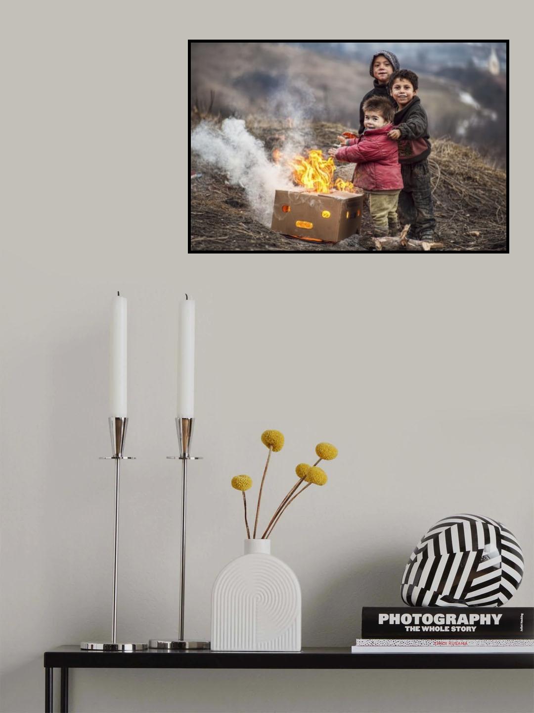 Hard life but smile on their faces! Poster och Canvastavla
