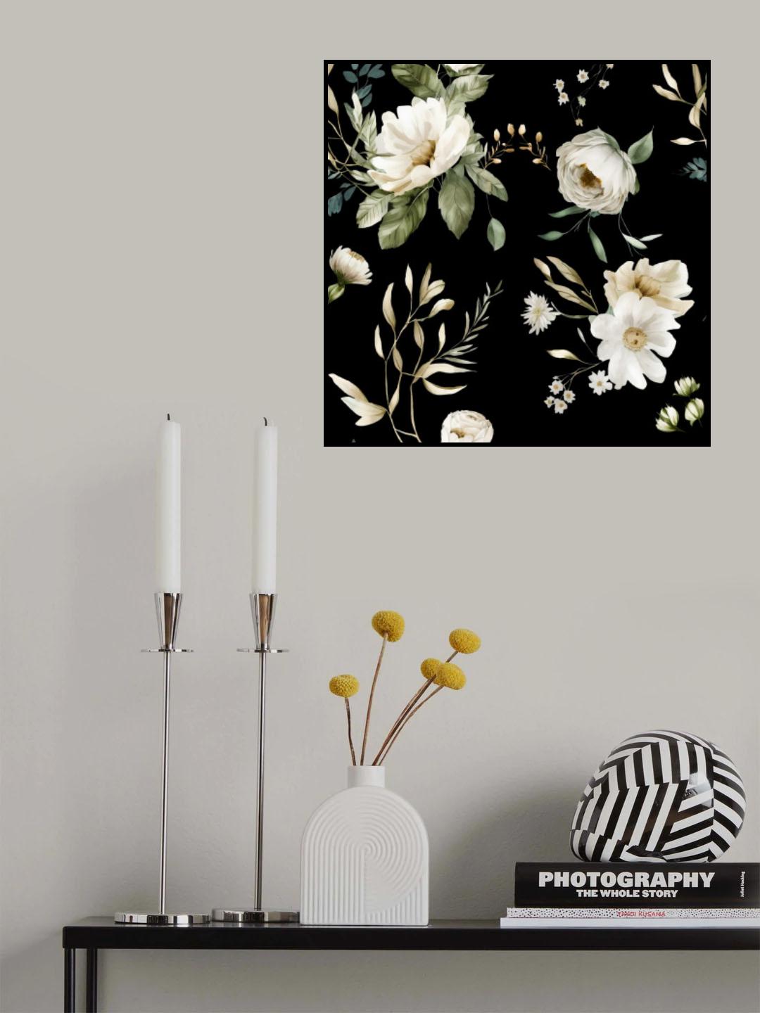 Wall Mural Wh 3 4096 Black Poster och Canvastavla