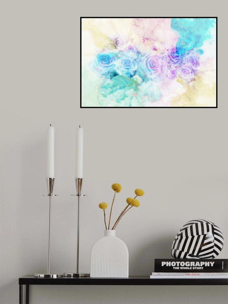 Ombre091flower Poster och Canvastavla