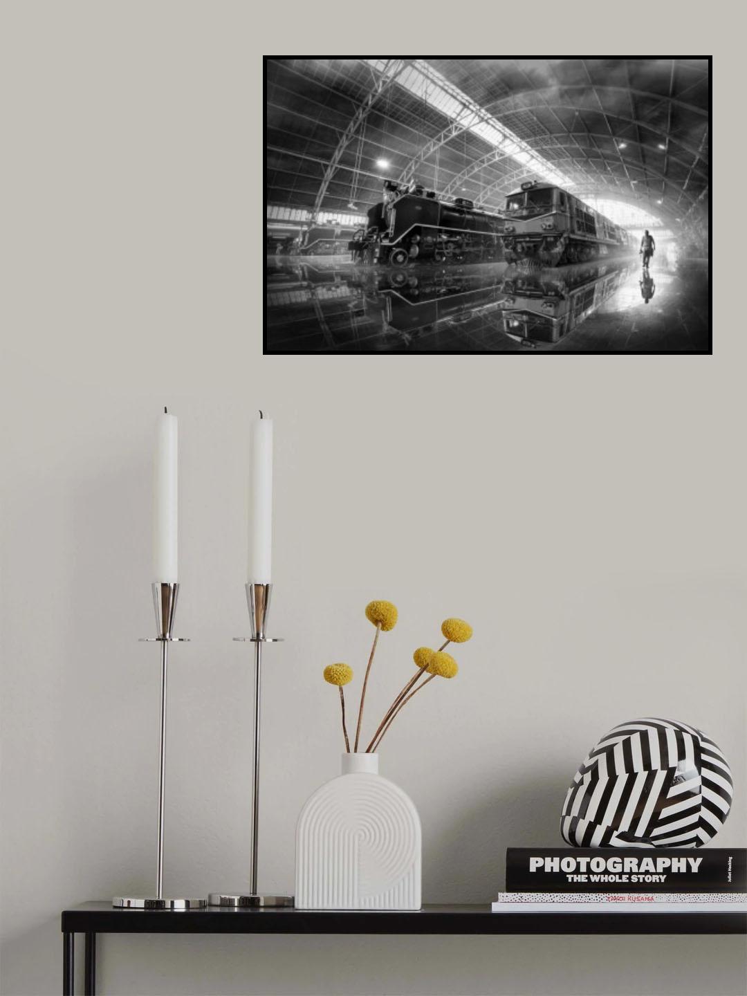 Hua Lamphong Railway Station Reflection Poster och Canvastavla