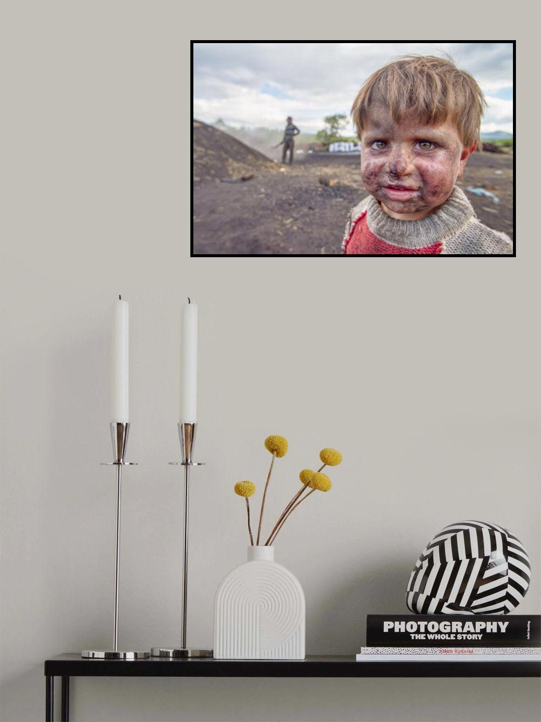 charcoal child Poster och Canvastavla