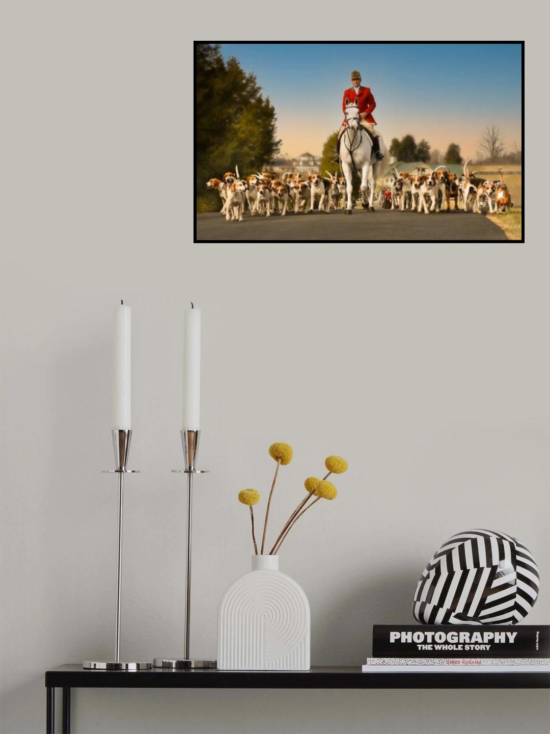 Fox Hunt Poster och Canvastavla