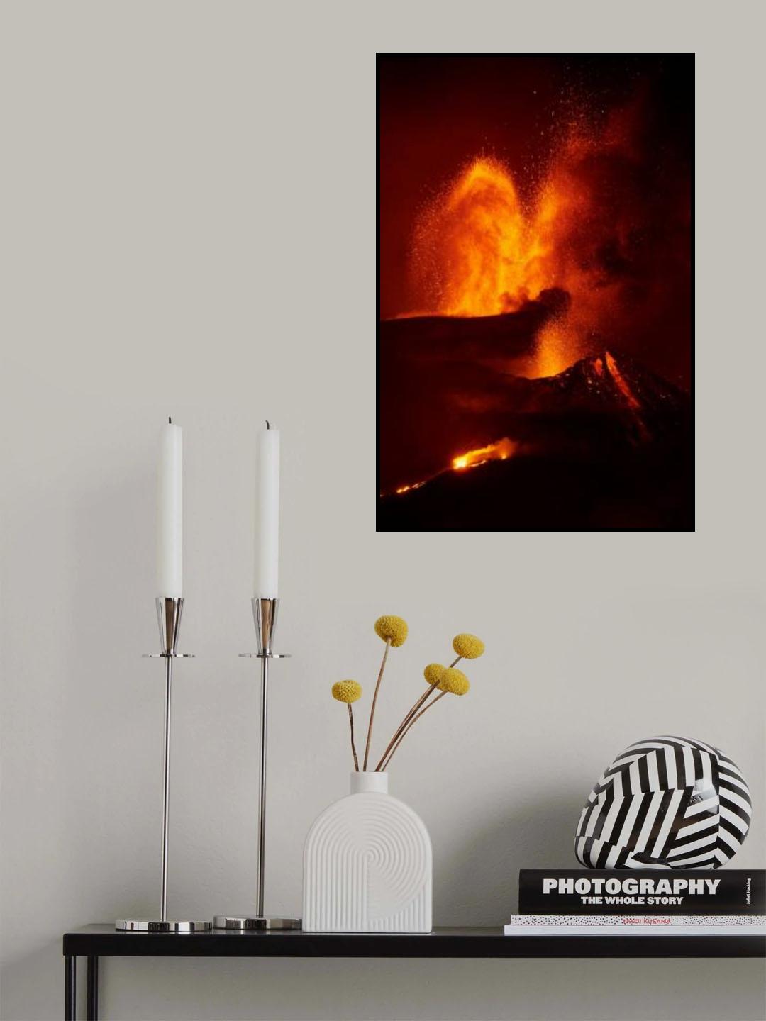 La Palma Volcano Eruption Poster och Canvastavla