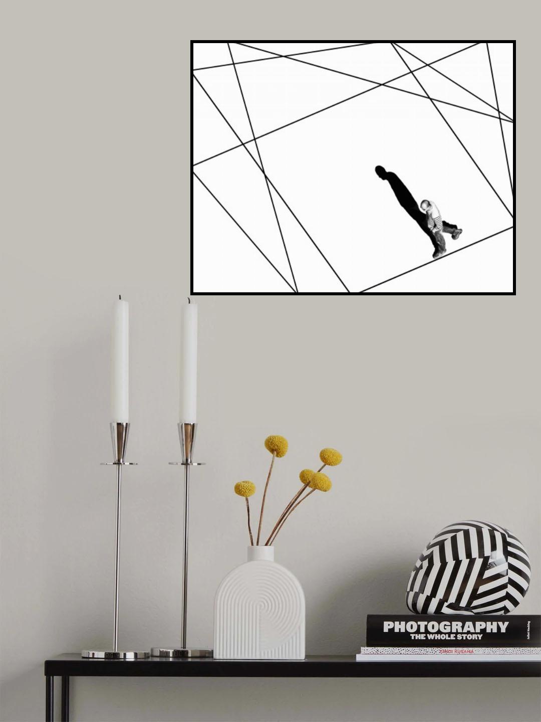 Line and Shadow Poster och Canvastavla