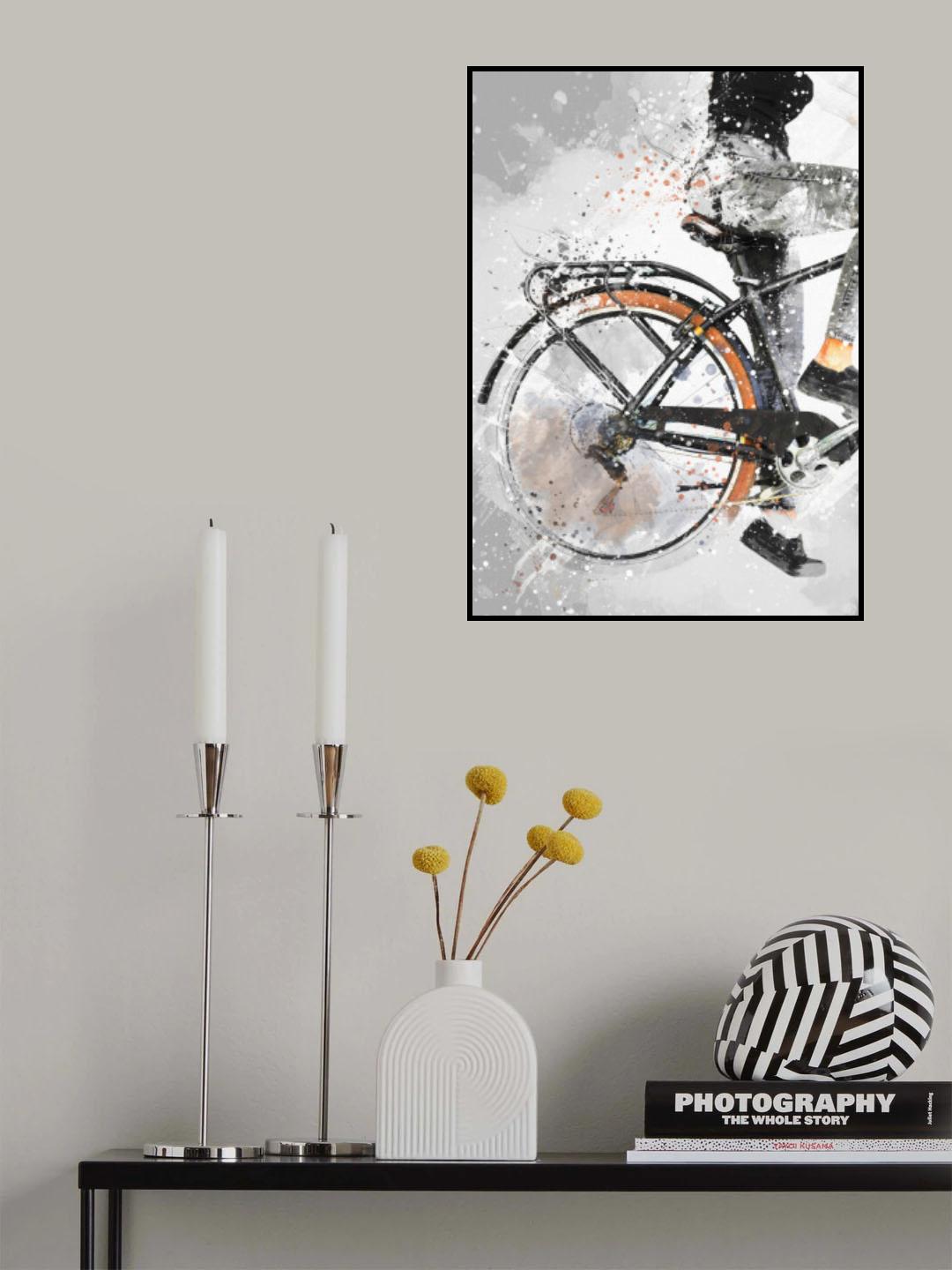 Cycling sport art 27 Poster och Canvastavla