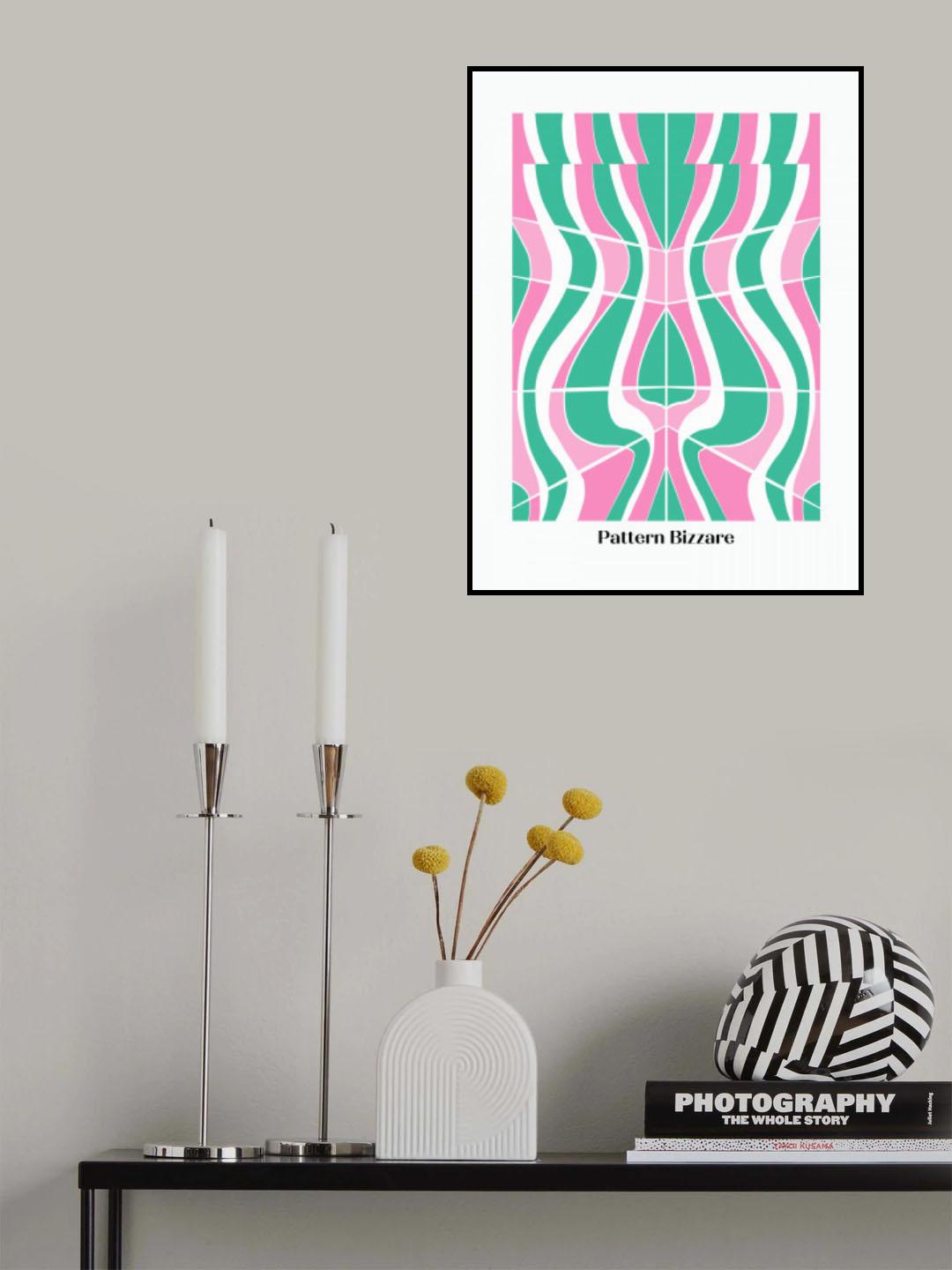 Pattern Bizarre In Green Poster och Canvastavla