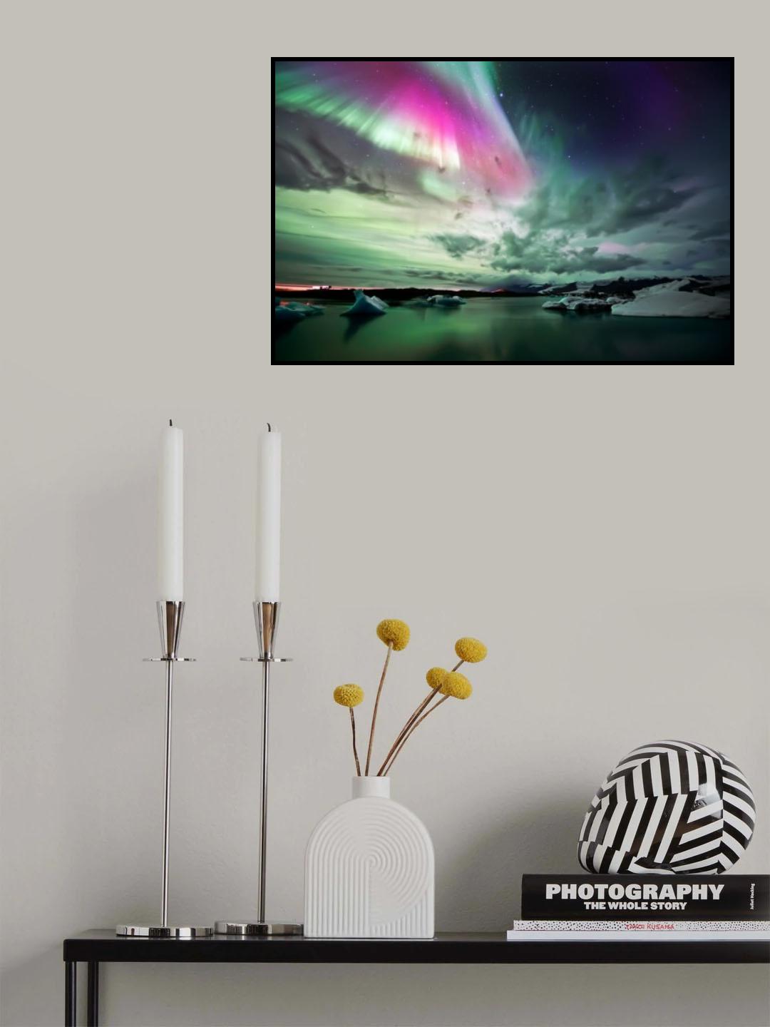 J&ouml;kuls&aacute;rl&oacute;n Lake Poster och Canvastavla