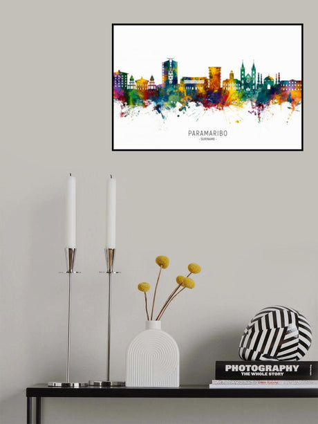 Paramaribo Suriname Skyline Poster och Canvastavla