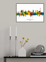 Huddersfield England Skyline Poster och Canvastavla