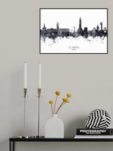 Le Havre France Skyline Poster och Canvastavla