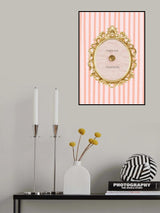 Champagnestriped4 Ratioiso Poster och Canvastavla