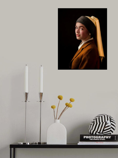 meisje met de parel Poster och Canvastavla