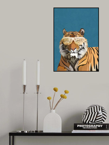 Hip Hop Tiger Poster och Canvastavla