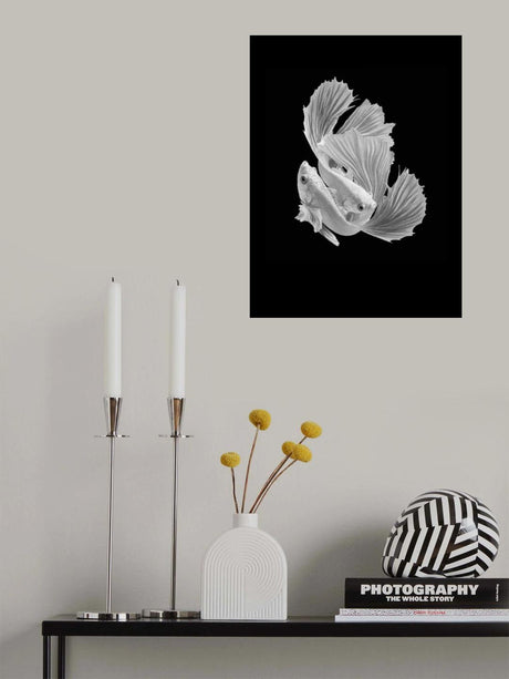 White Love Poster och Canvastavla