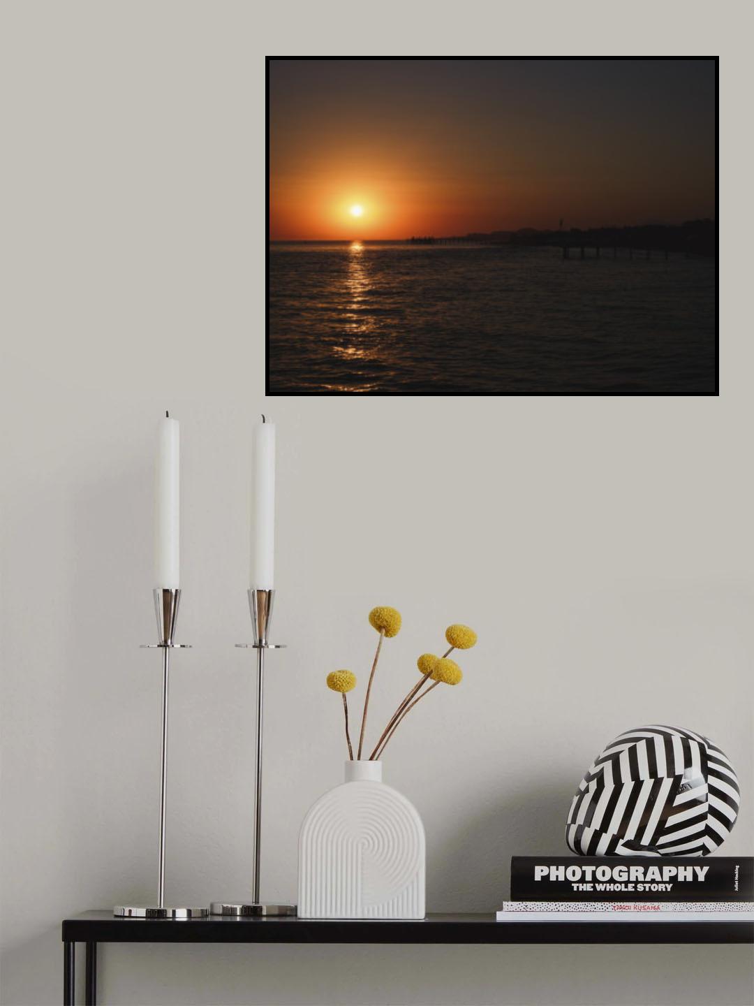 amazing sea view at sunset Poster och Canvastavla