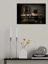 Bathroom horror Poster och Canvastavla