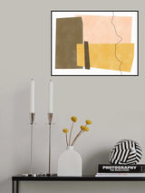 3x4 Aspectratioabstractyellow19 Poster och Canvastavla