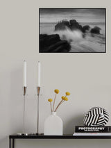 Rocks in Waves Poster och Canvastavla