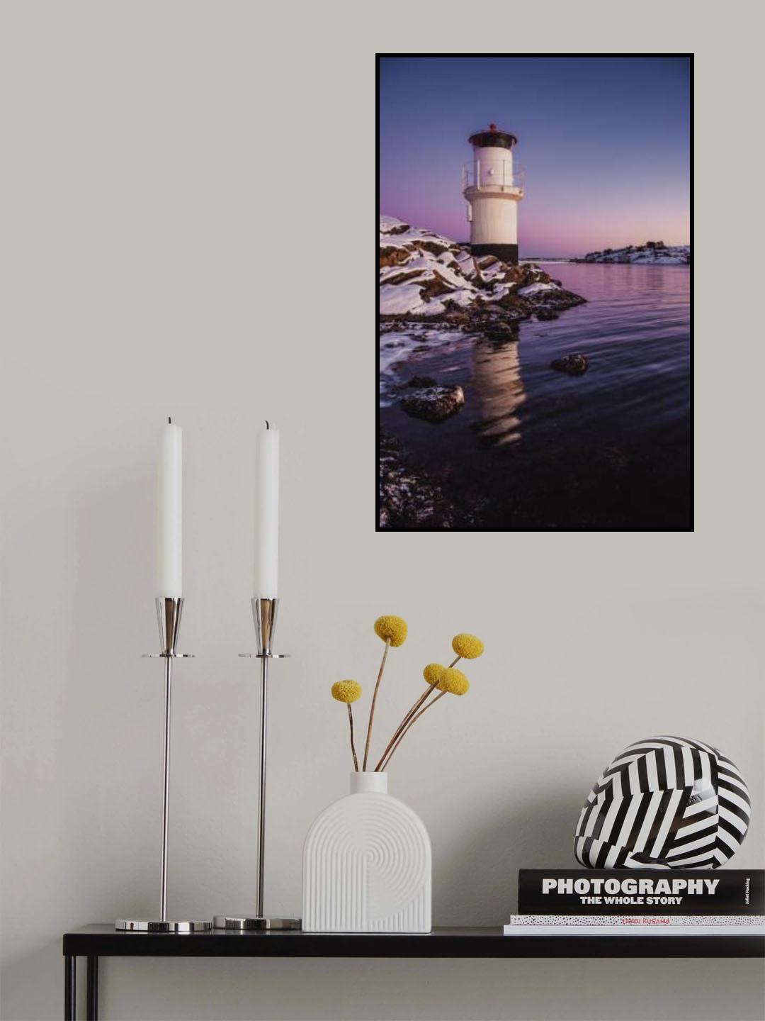 Mollösund i vinterskrud Poster och Canvastavla