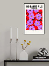 Botanicals Flower Study Poster och Canvastavla