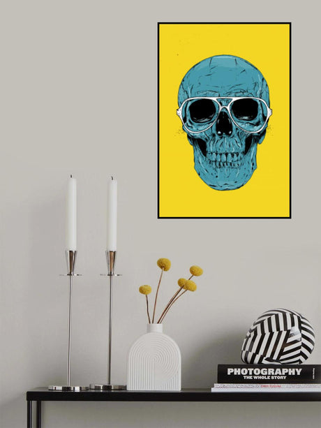 Blue Skull Poster och Canvastavla