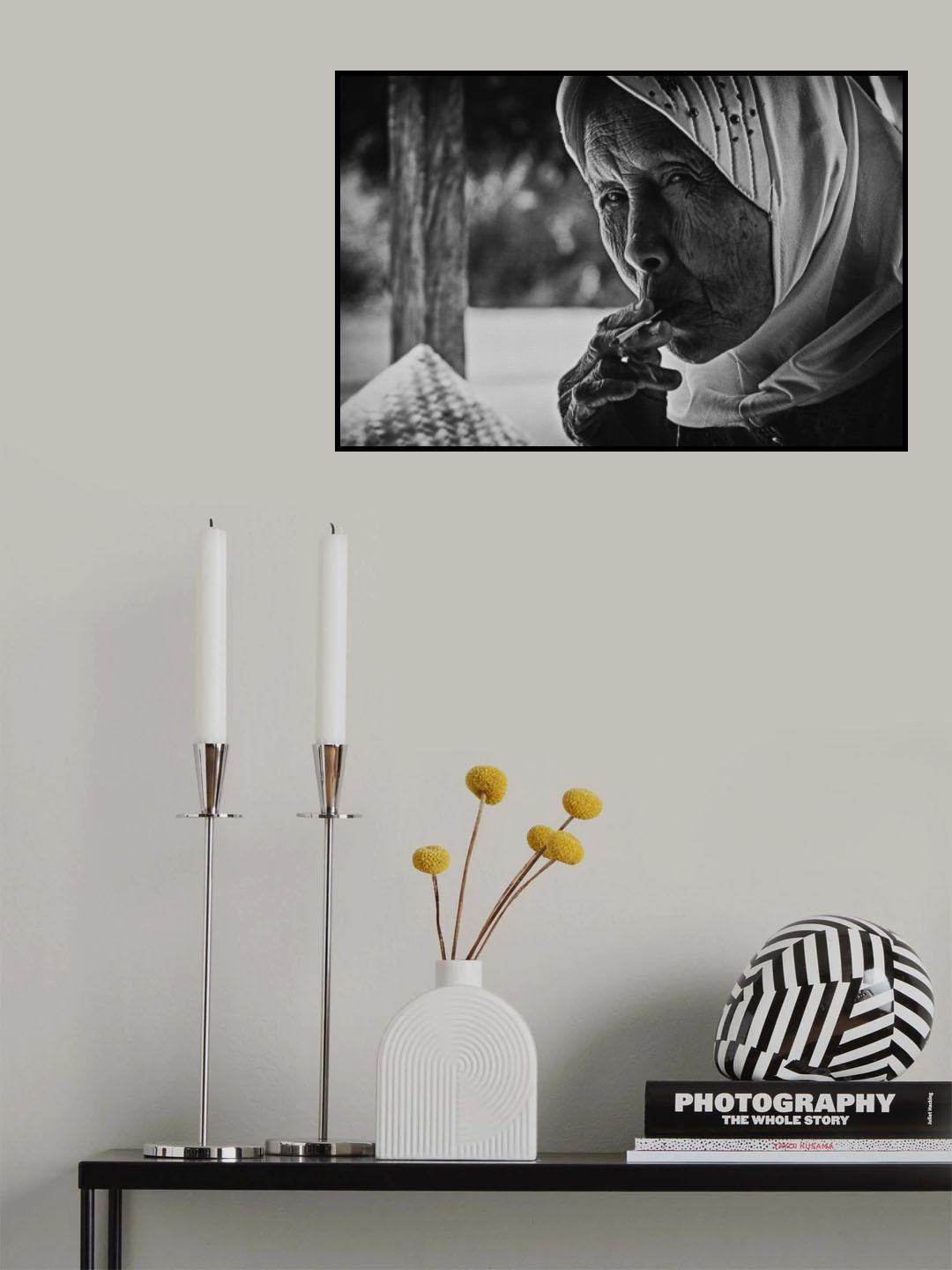 Time to relax for grandmother Poster och Canvastavla