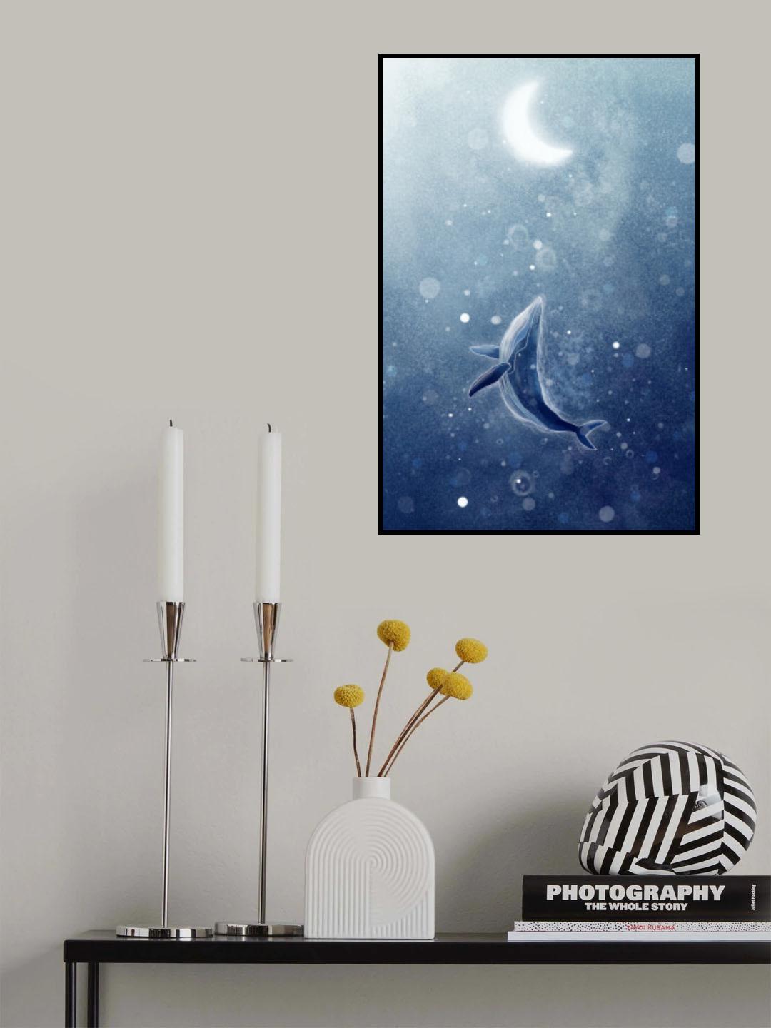Galaxy Whale Poster och Canvastavla