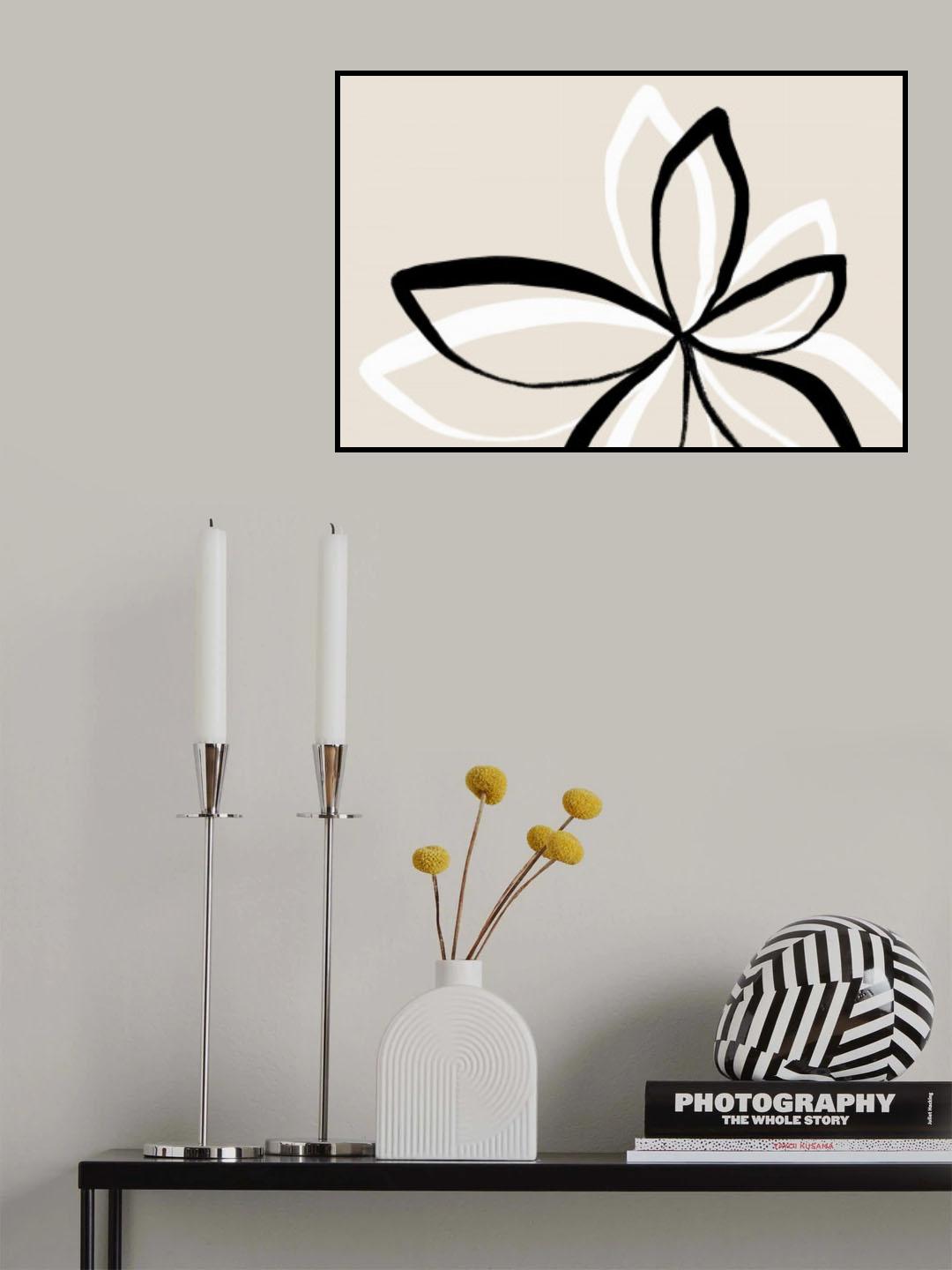 Abstract Flowers Poster och Canvastavla