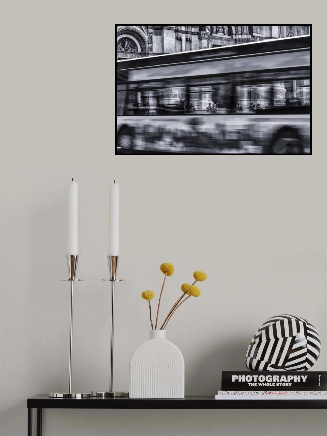 Bus in Bologna Poster och Canvastavla