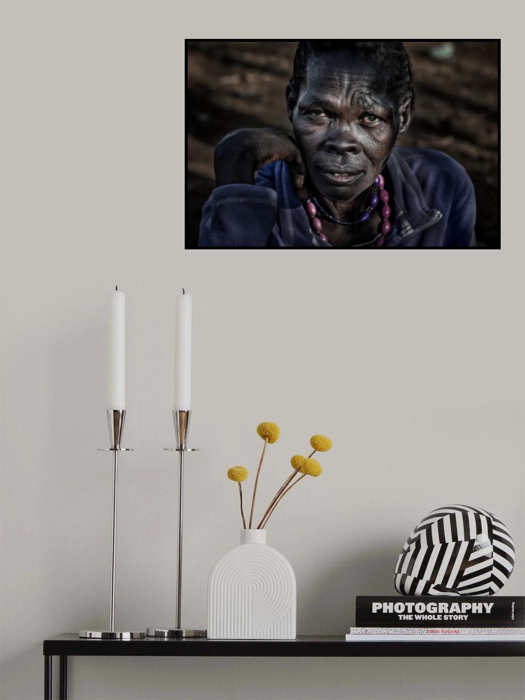 Pokot tribe woman-Kenya Poster och Canvastavla