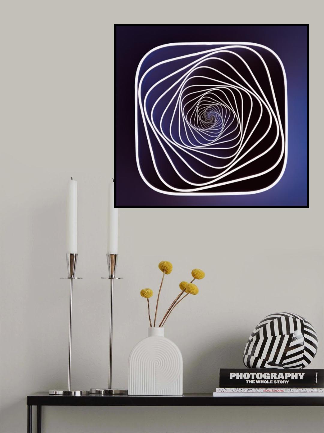 Spiral Illusion Poster och Canvastavla