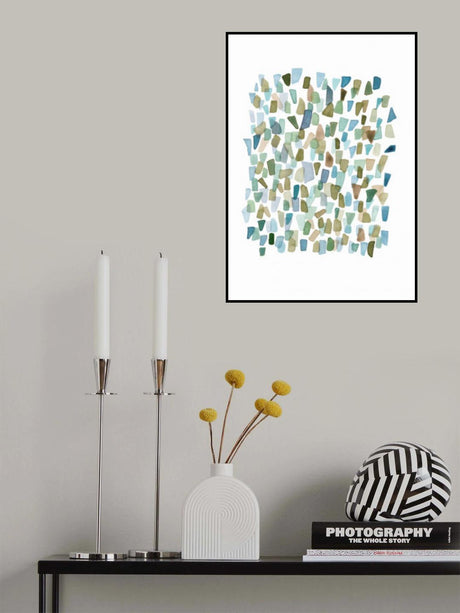 Green Mossy Seaglass Poster och Canvastavla