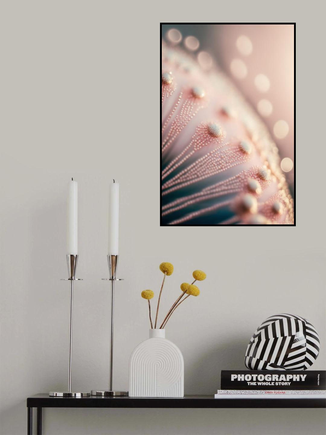 Pastel Pink Macro Poster och Canvastavla