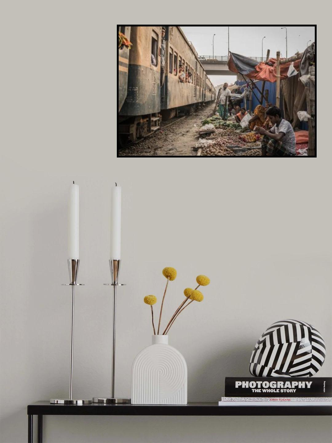 DHAKA RAILWAY SLUM 8 Poster och Canvastavla
