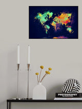 World map 9 Poster och Canvastavla