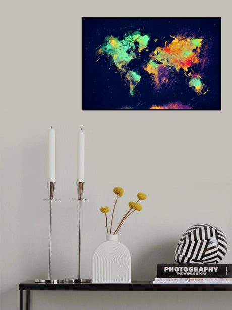 World map 9 Poster och Canvastavla