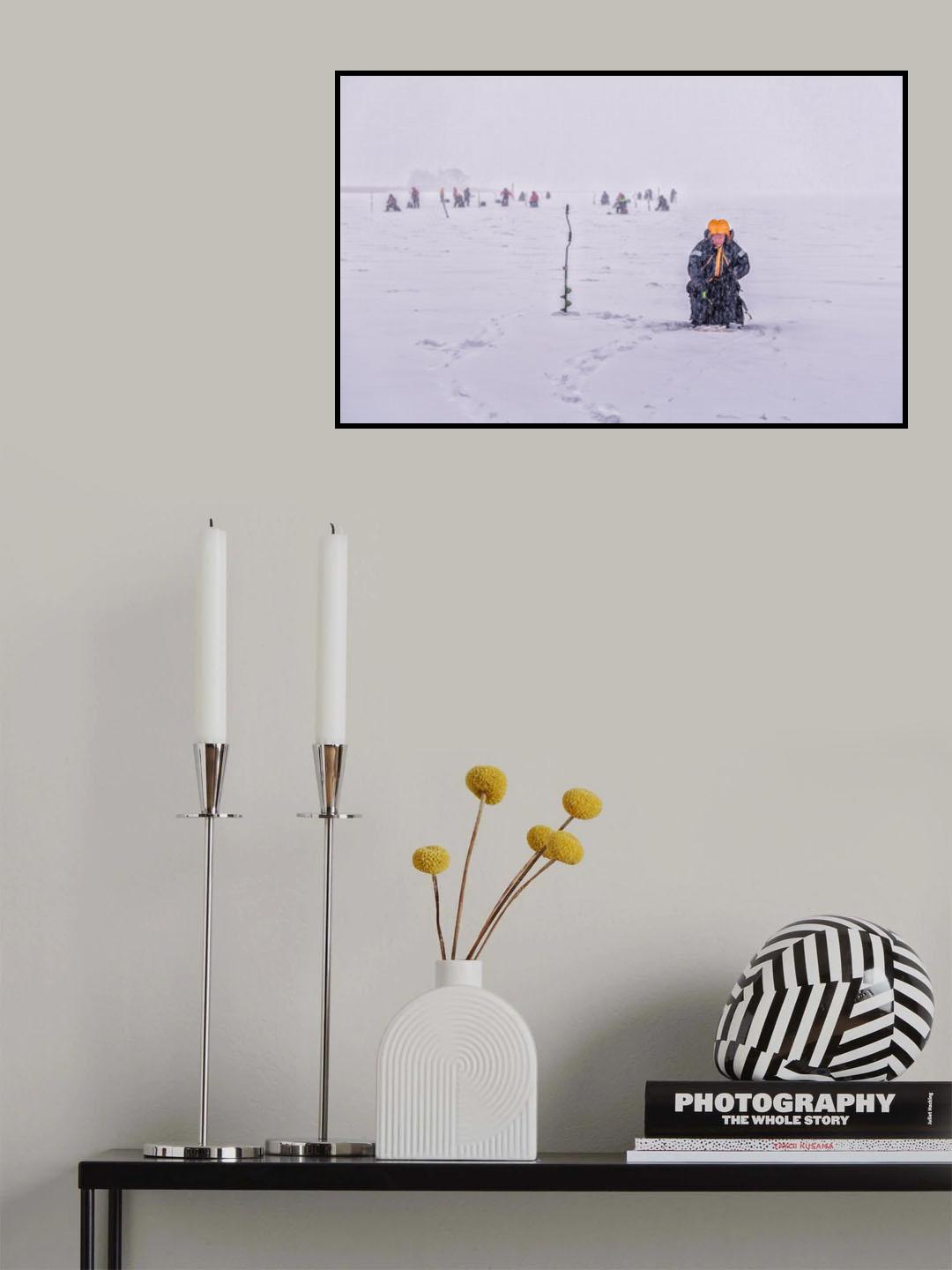 Ice Fishing Poster och Canvastavla