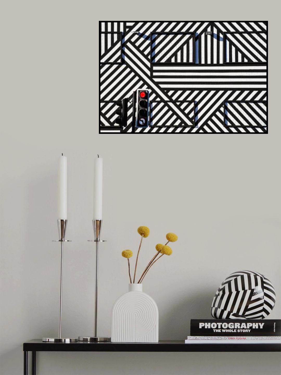 Light on red Poster och Canvastavla
