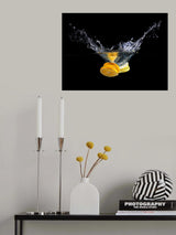 Orange splash Poster och Canvastavla