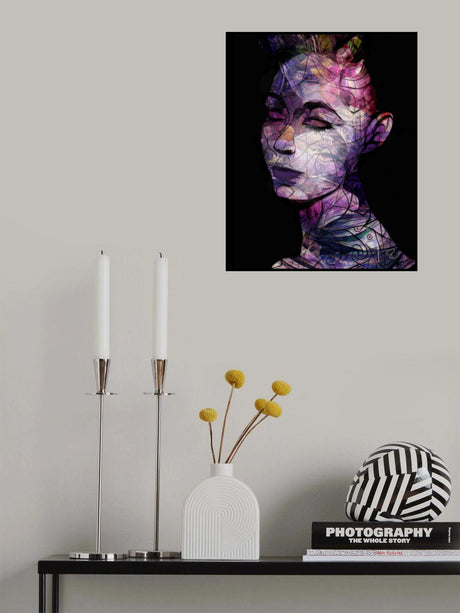 Repose with Flowers Poster och Canvastavla