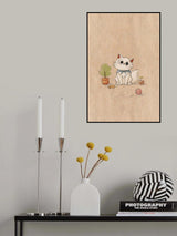 Kawaii Cat Poster och Canvastavla