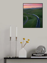 Trains and Windmills Poster och Canvastavla