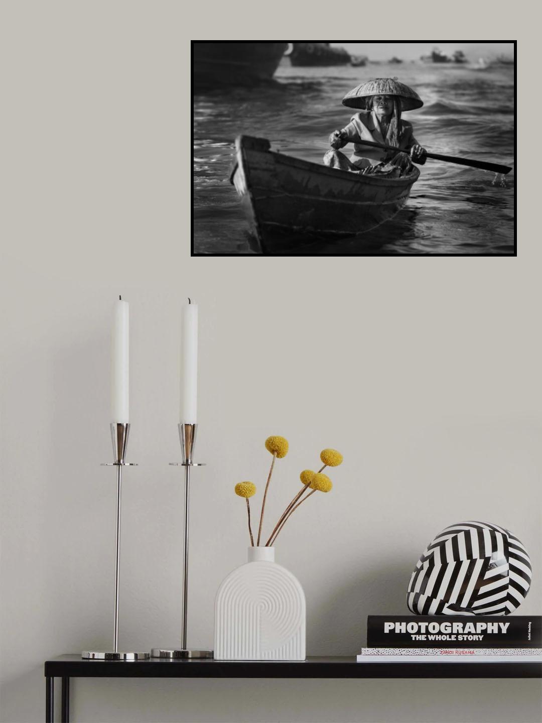 Padling Wholeheartedly Poster och Canvastavla