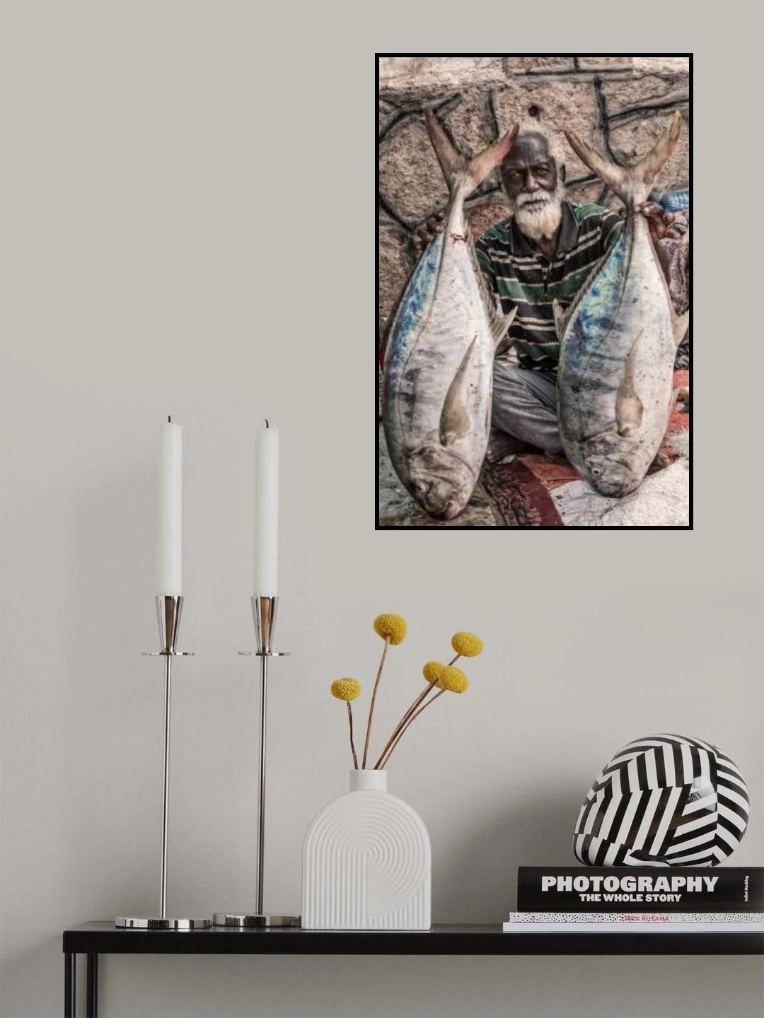 Socotri fish vendor Poster och Canvastavla