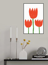 Naive Flowers Poster och Canvastavla