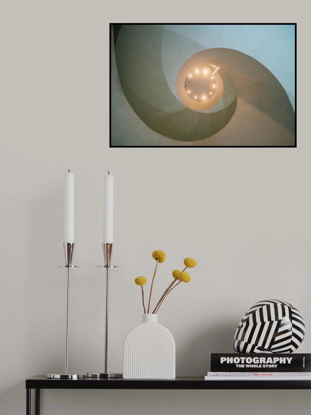 Spiral stairs Poster och Canvastavla